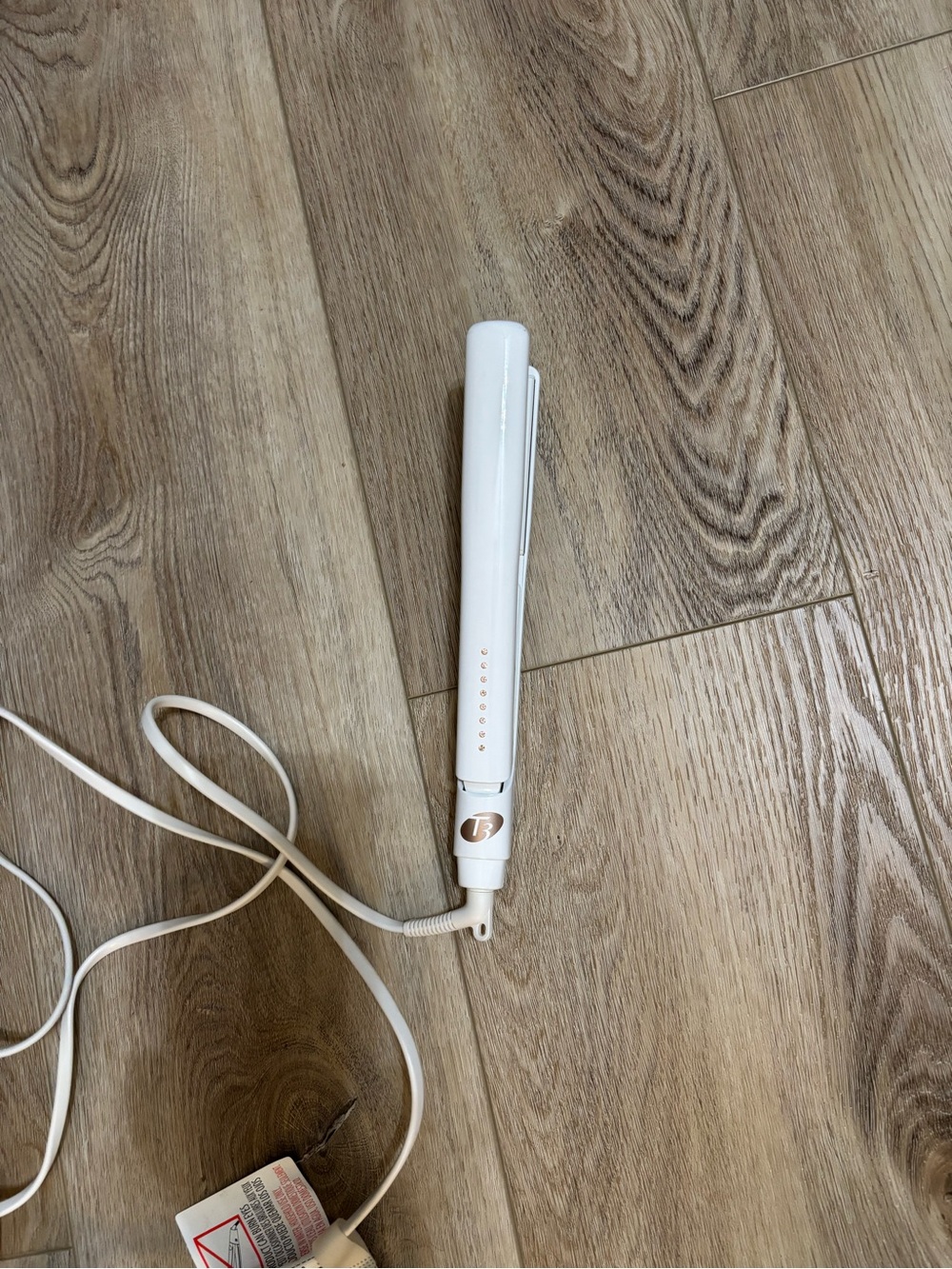 T3 White Ceramic Hair Straightener